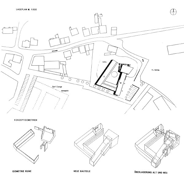 Lageplan und 3D-Zeichnungen für Wettbewerb