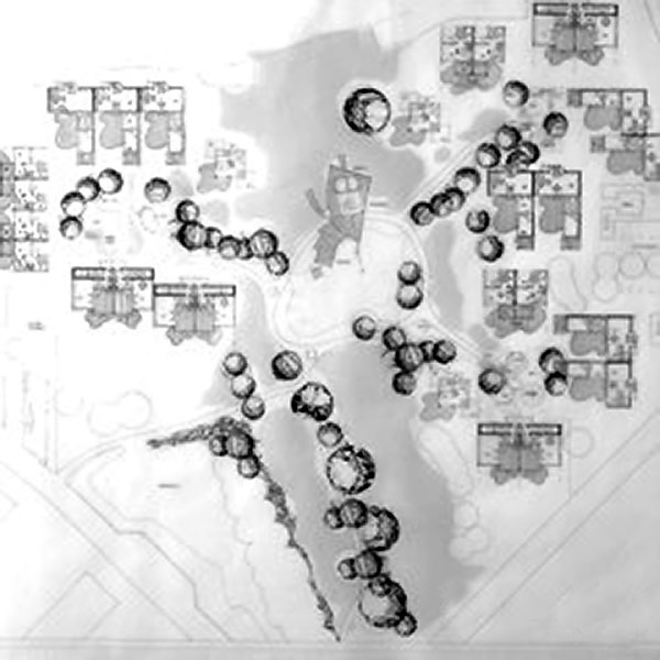 Großer Lageplan Architekturwettbewerb